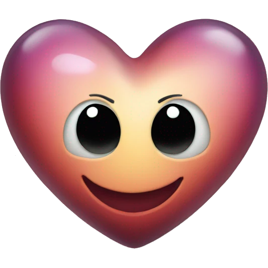 happy heart shape saturn emoji