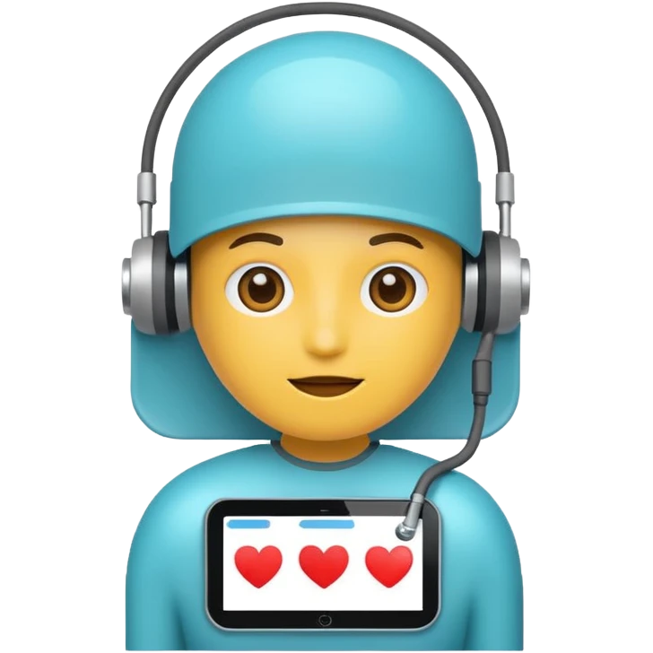 ai assistant health flat emoji