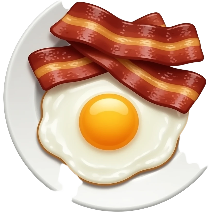 Bacon and eggs emoji