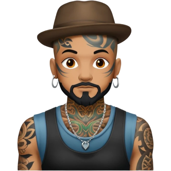tattooed folk tattoo artist eccentric emoji