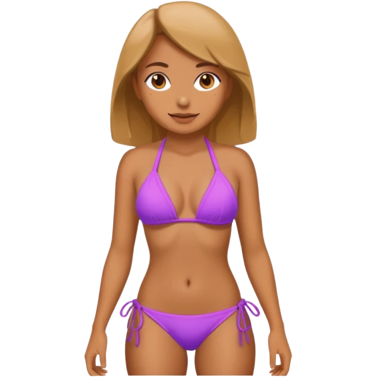 Girl in a bikini emoji