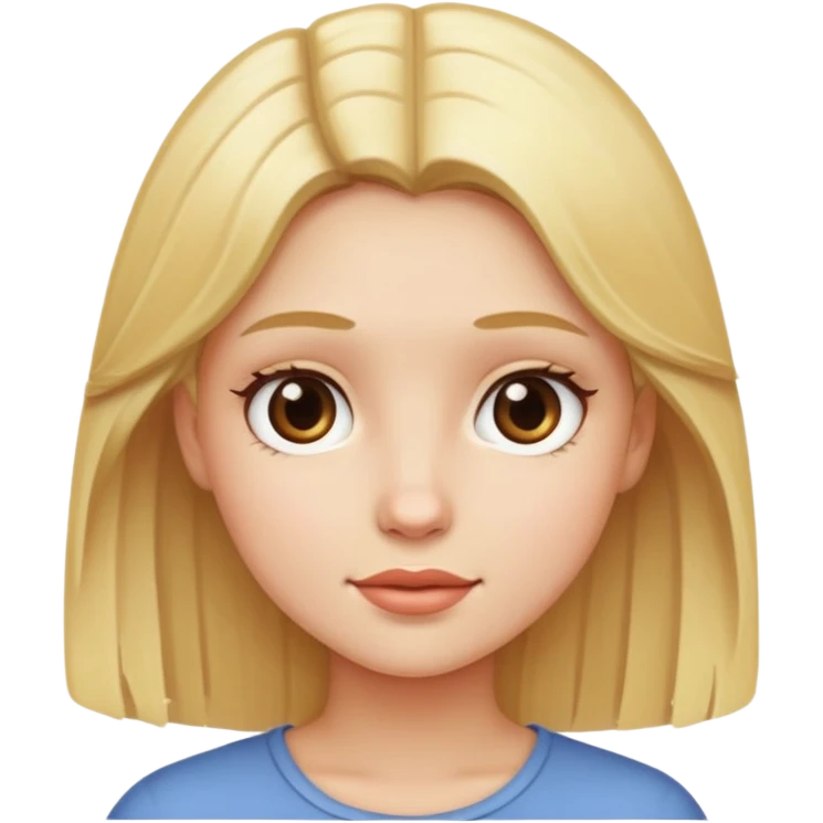 girl whit blonde hair emoji