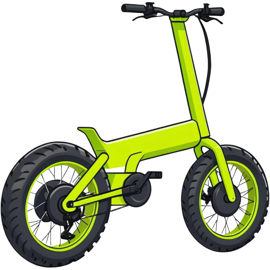 Rugged Monster class Chinese electric bicycle with thick tires and powerful frame emoji