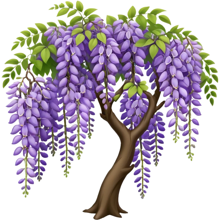 Wisteria tree emoji