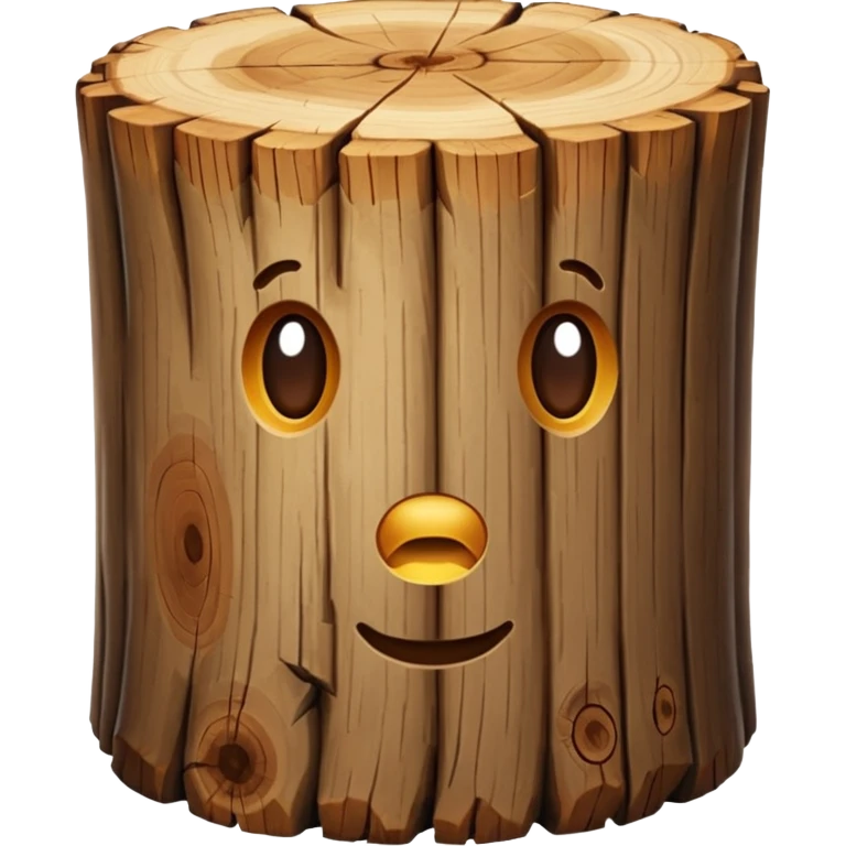create a dnd style tree log.png (no face just a tree log) using 48x48 pixels size emoji