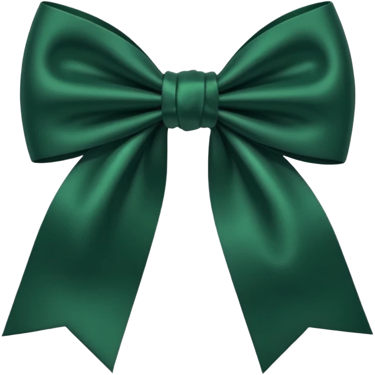 
dark green bow emoji