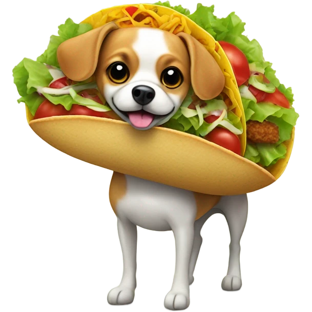 Taco on a dog emoji