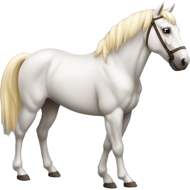 O cavalo no cavalo emoji