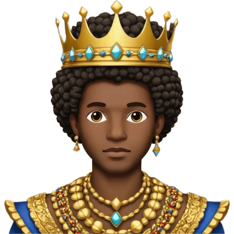 Afro prince emoji