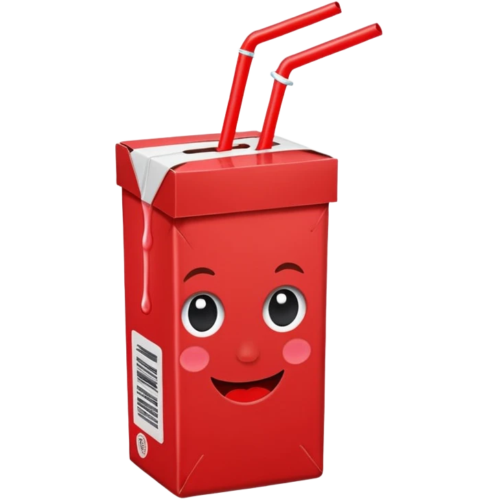 juice box RED emoji