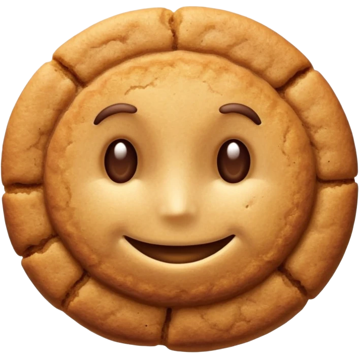 snickerdoodle cookie with cinnamon sugar coating emoji