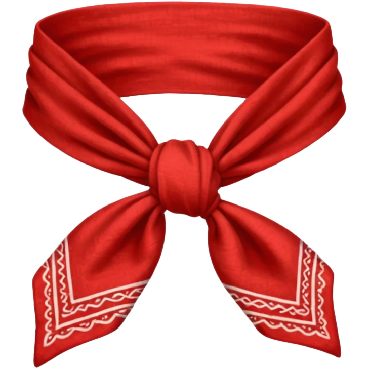 bandana, bandana,tied emoji