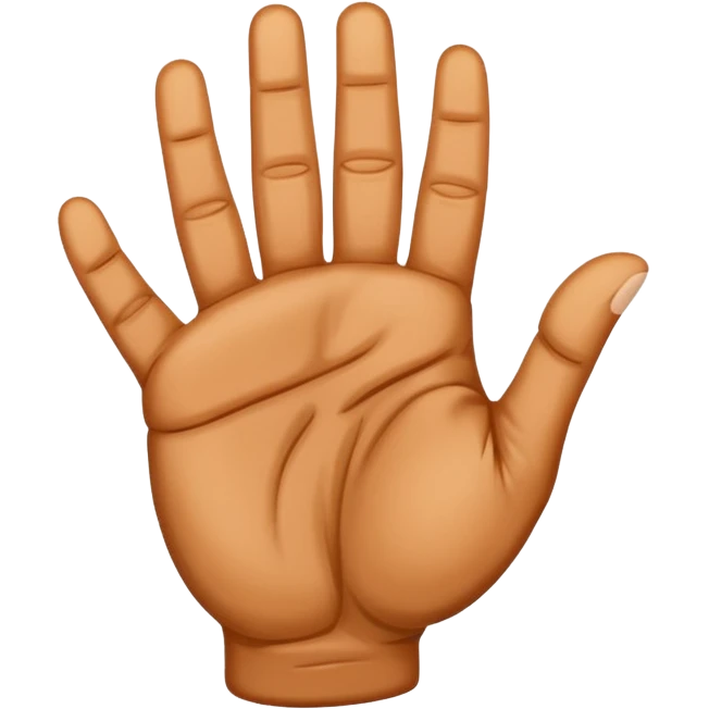 strong veiny closed hand emoji