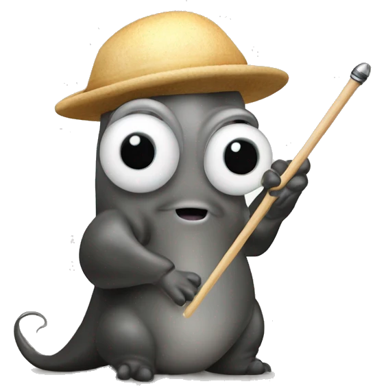 Cuttlefish with a conductor’s baton emoji