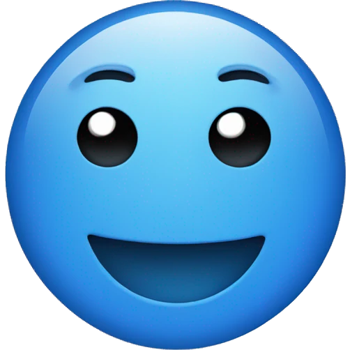 Blue circle with tick emoji