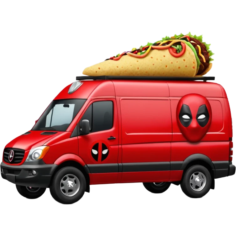 Deadpool’s taco Extended length body Sprinter 4500 van high roof delivery truck ice cream mobile  emoji