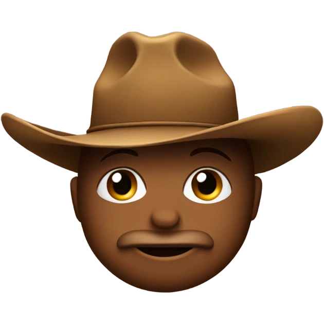 Kissy emoji cowboy hat emoji