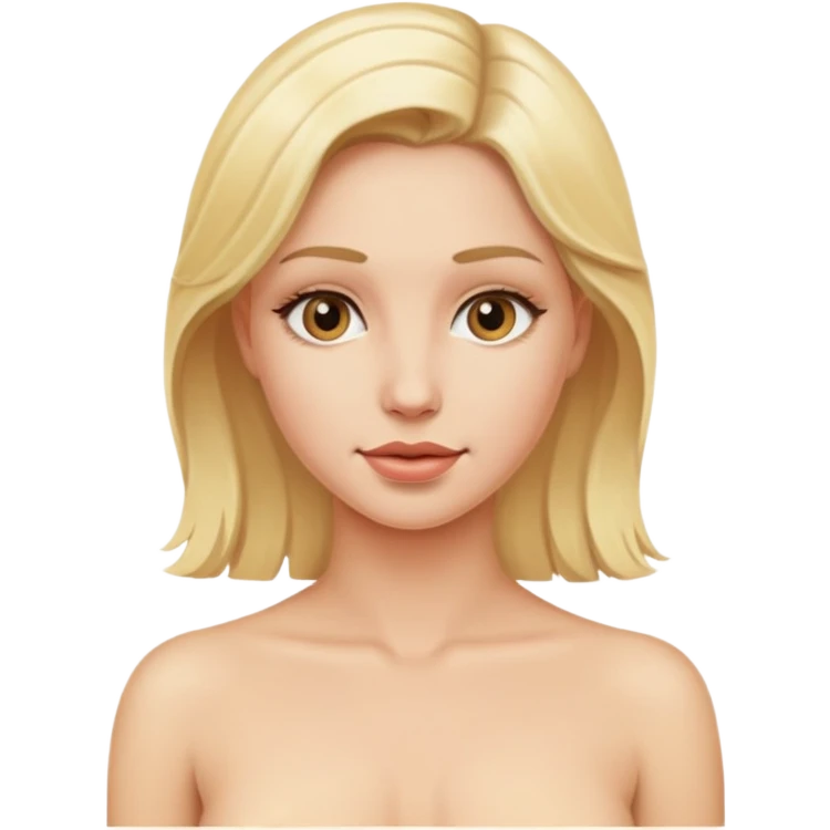 Голая блондинка  emoji