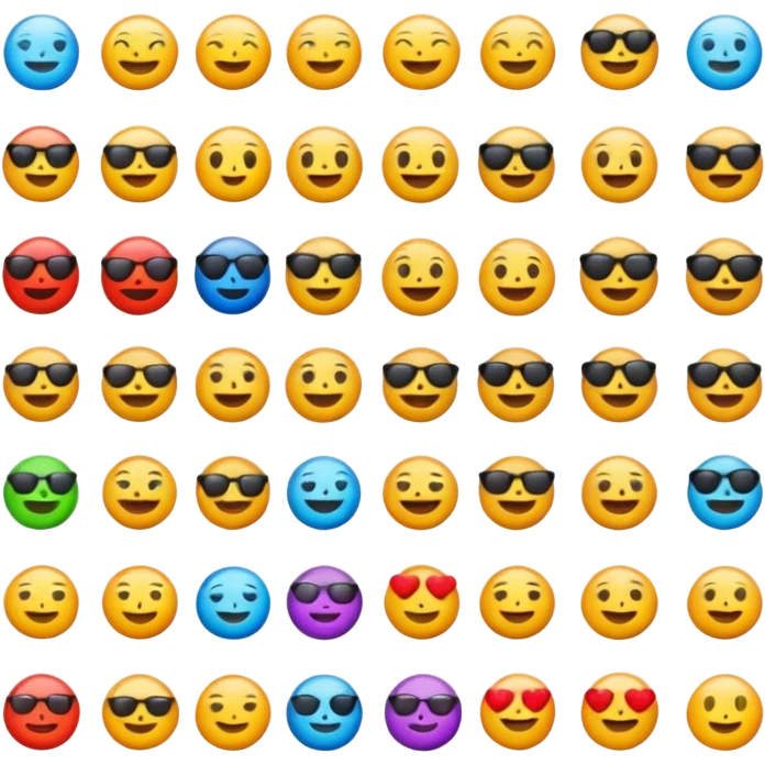 Some emojis different types emoji