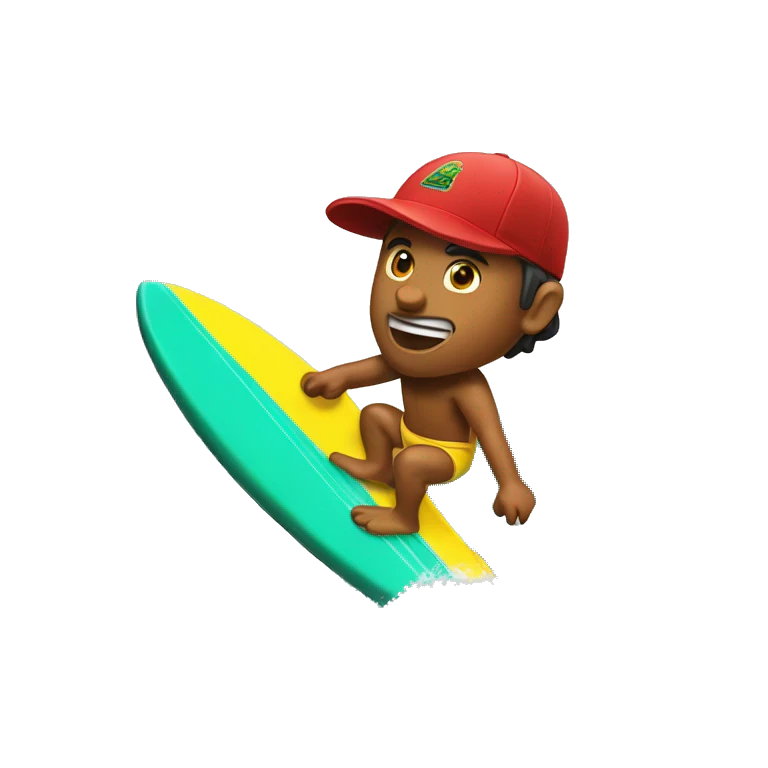 camaron surfeando emoji