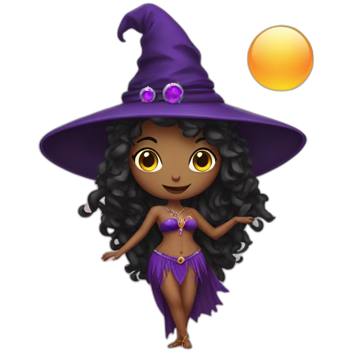 witch with bellydance custome emoji