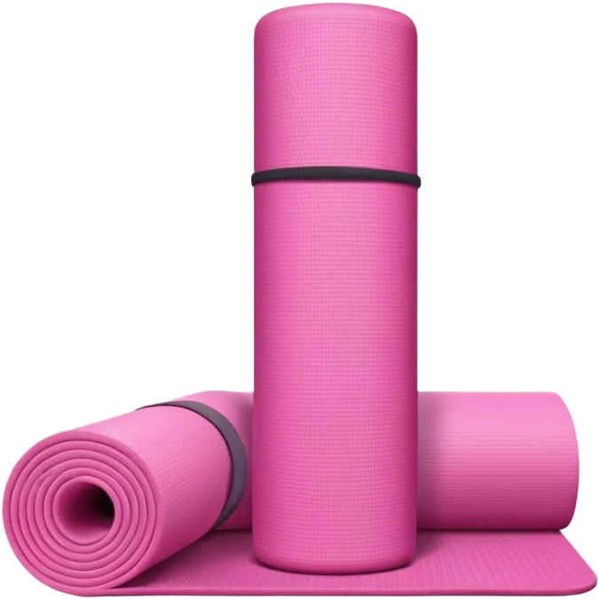 Pink yoga mat emoji
