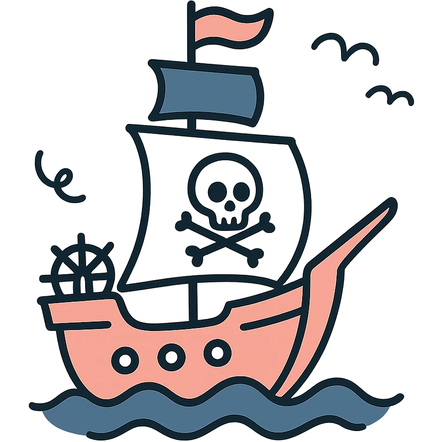 pirate ship emoji