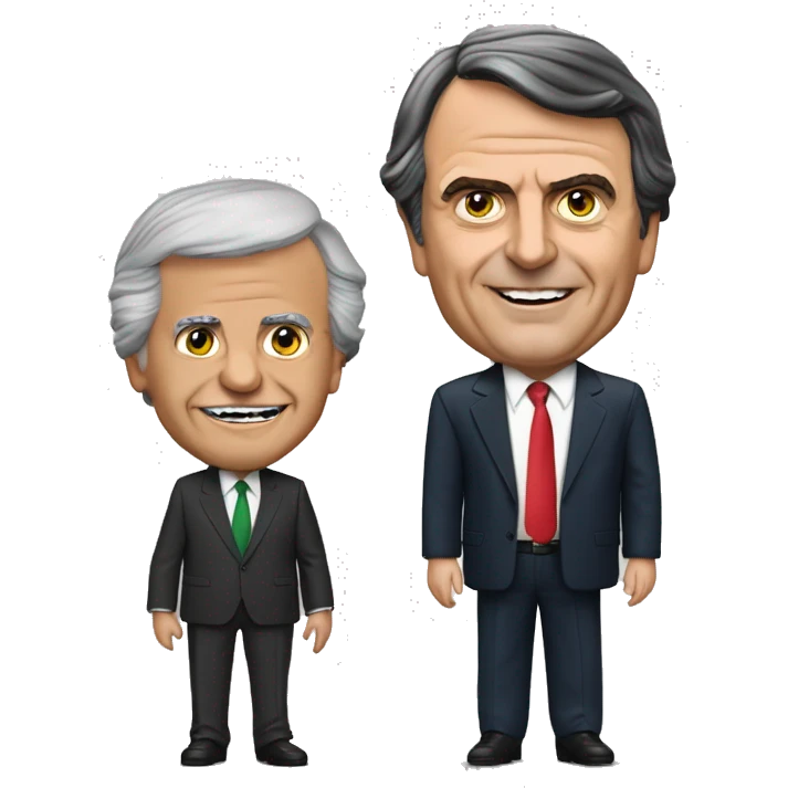 Jair Bolsonaro play with Luiz Inácio Lula da Silva emoji