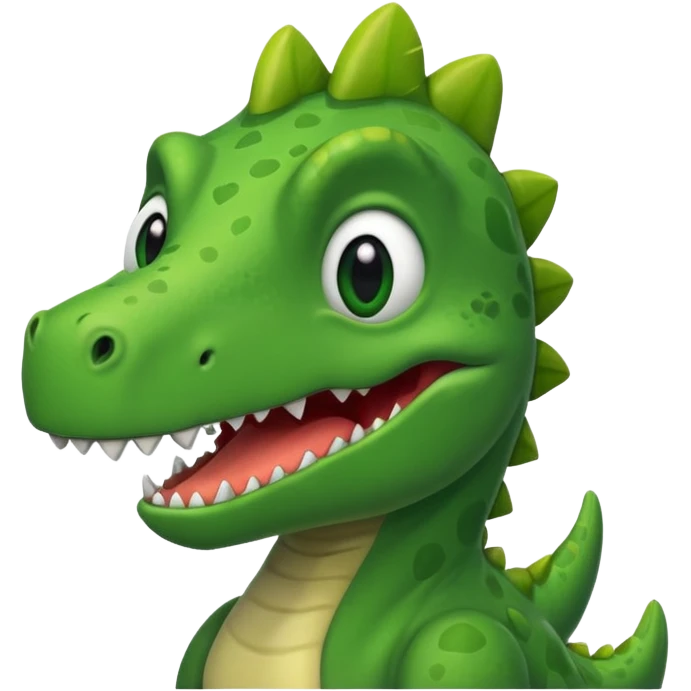 dinosaur with too much love emoji