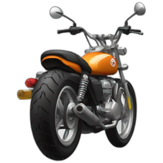 Moto roue arrière emoji