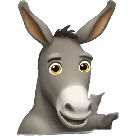 Donkey driving a car emoji
