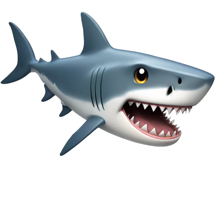 Shark eating emoji