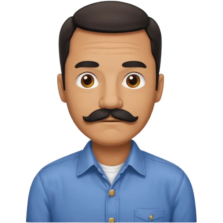 mustache middle aged man,Big black mustache. emoji