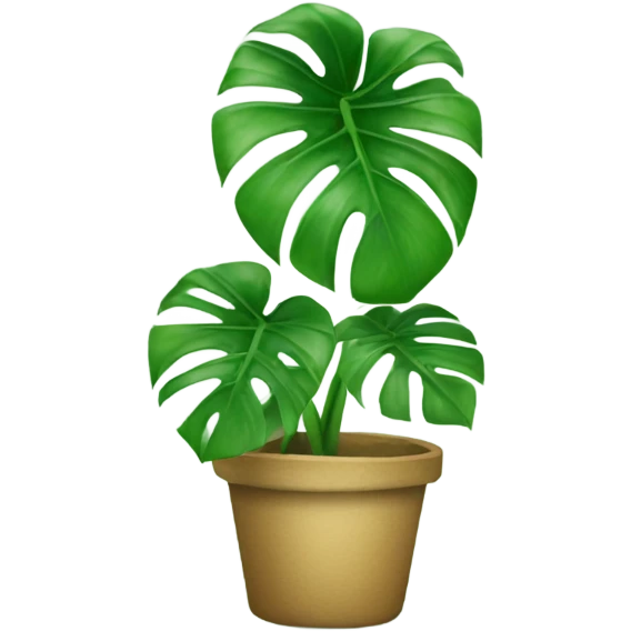 Monstera leaf emoji