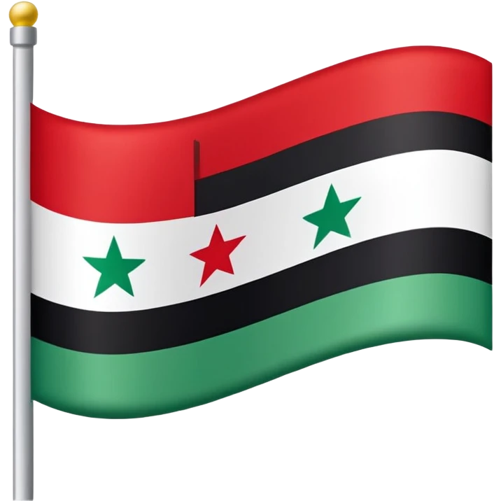 The new Syrian flag emoji