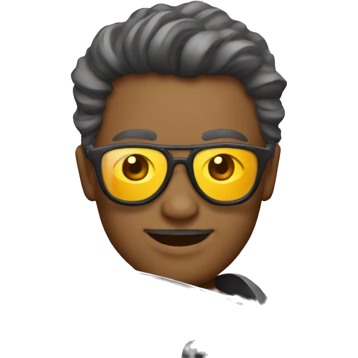 Évolie qui conduit une voiture avec des lunettes de soleil  emoji