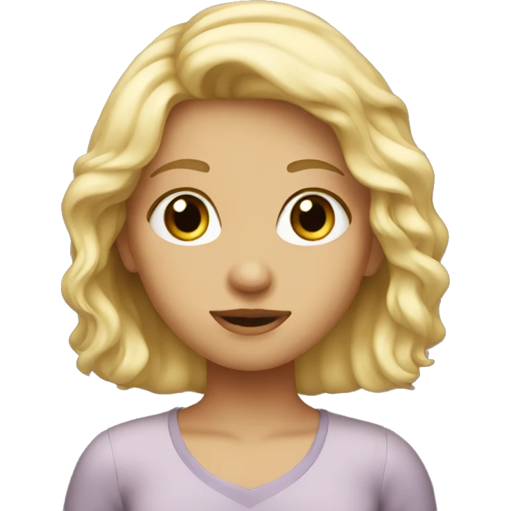Blond girl emoji