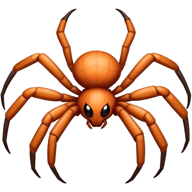Human hands of a spider instead of legs emoji