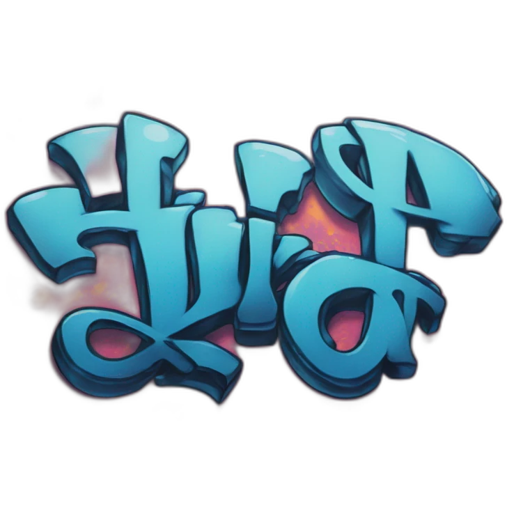 Graffiti of the words “hi” emoji