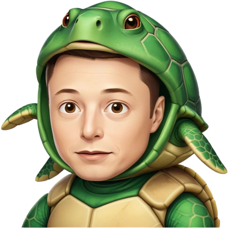 elon musk in turtle emoji