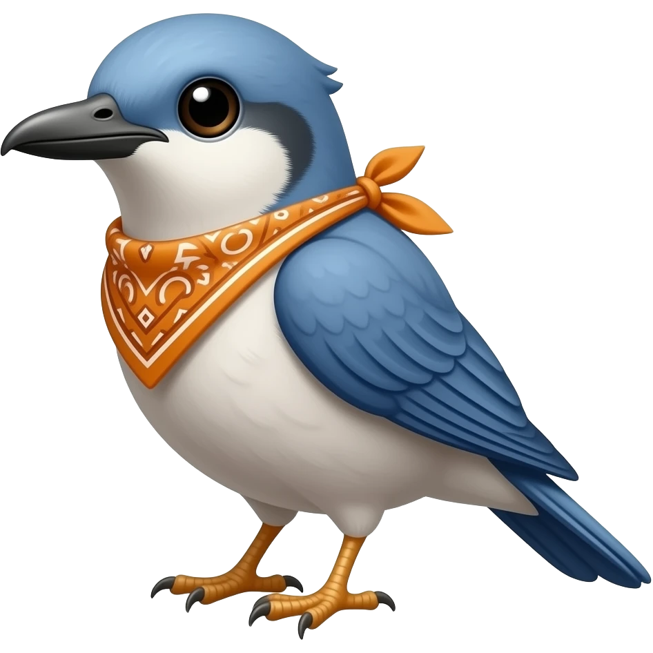 Nortanos bird bandana emoji