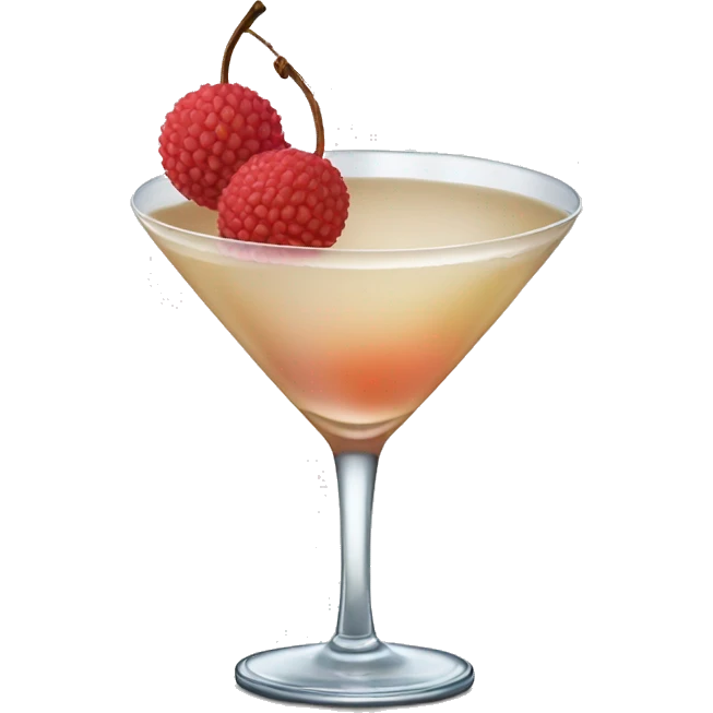 Lychee martini  emoji
