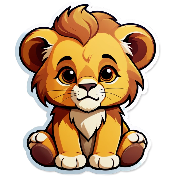 Baby Lion sad emoji