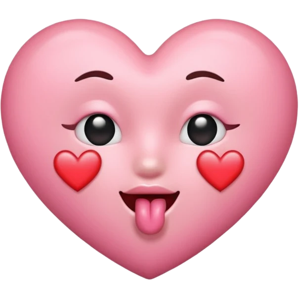 a heart emoji blowing kisses emoji
