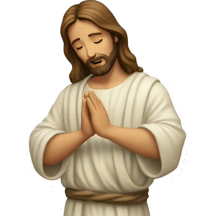 Jesus praying  emoji