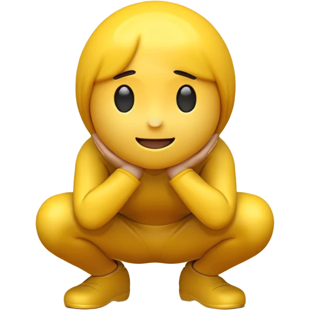crouching emoji emoji