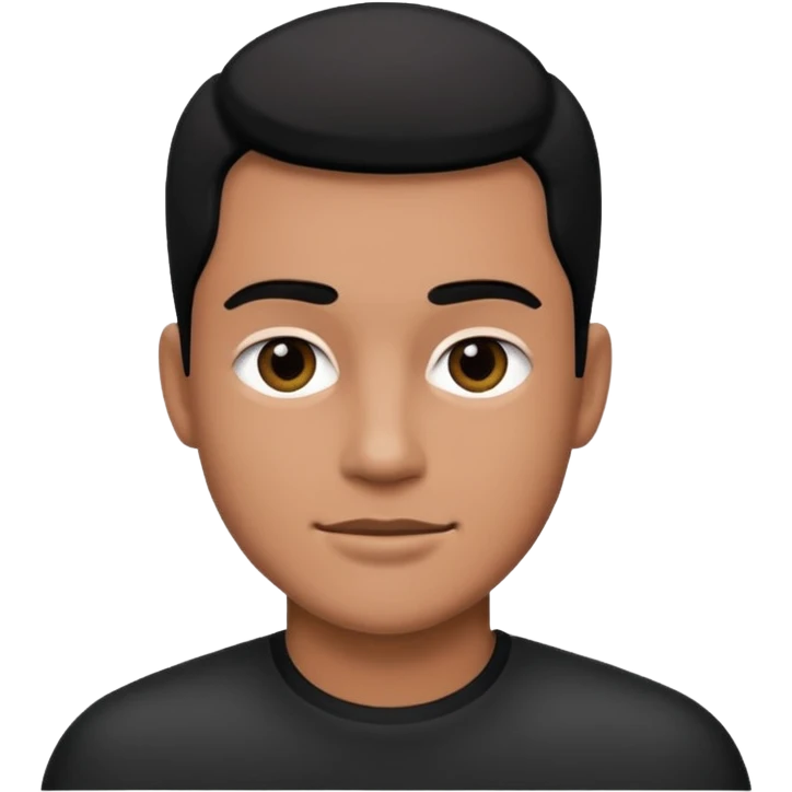 balck and white photo man emoji