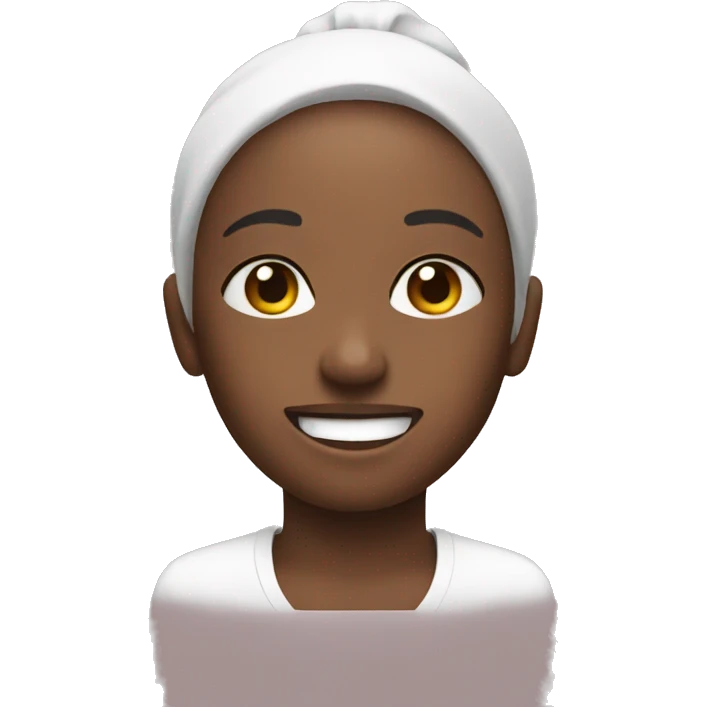Doing skincare emoji