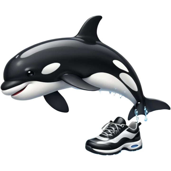 Orca con zapatos  emoji