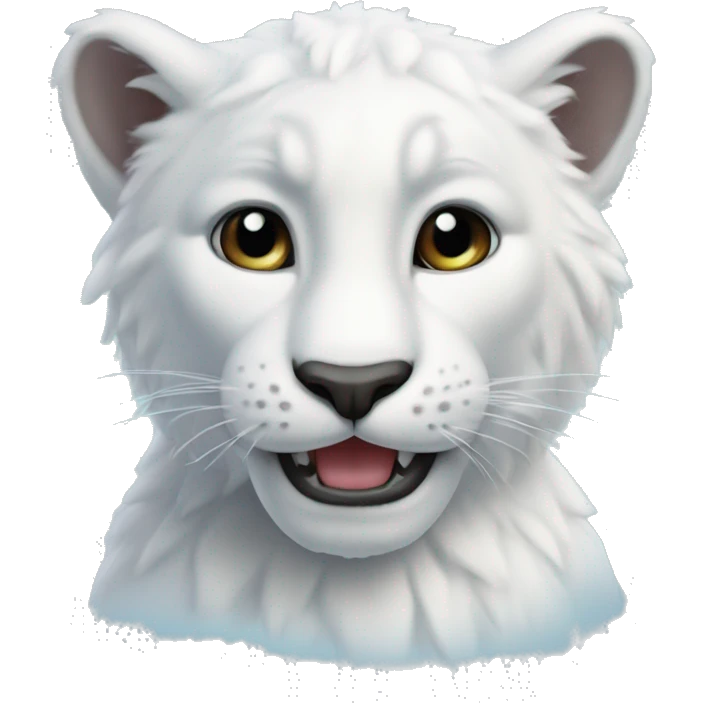 Panthère des neiges bébé  emoji